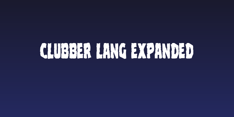 Clubber Lang Expanded Social Header