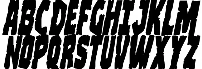 Clubber Lang Italic Fuentes MAYÚSCULAS