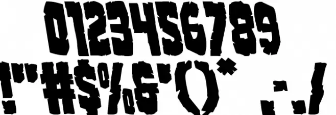 Clubber Lang Leftalic Font OTHER CHARS