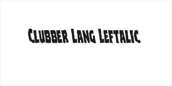 Clubber Lang Leftalic Logo