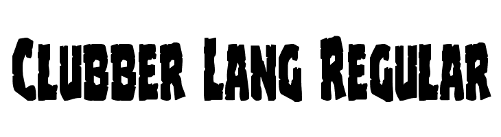 Clubber Lang Regular  baixar fontes gratis