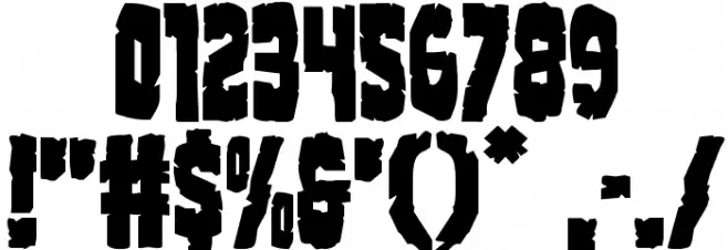 Clubber Lang Regular Font OTHER CHARS