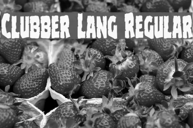 Clubber Lang Regular Font examples