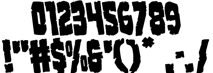 Clubber Lang Rotate Regular Font OTHER CHARS