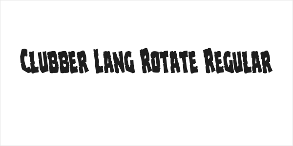 Clubber Lang Rotate Regular Logo