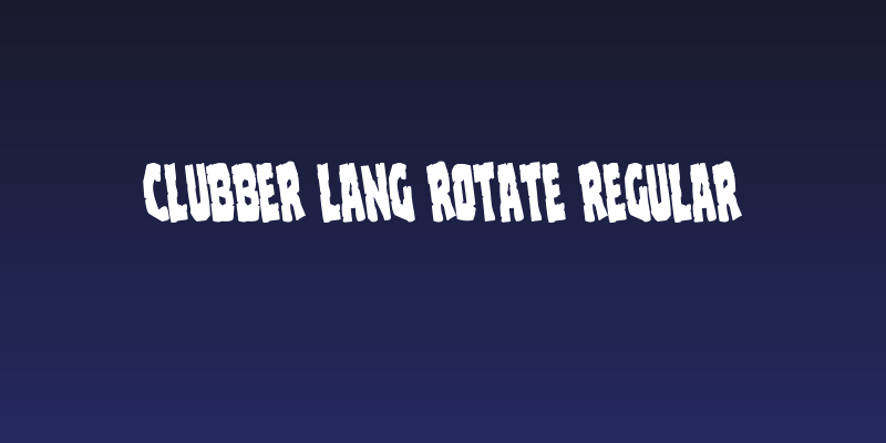 Clubber Lang Rotate Regular Social Header