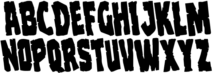 Clubber Lang Rotate Regular Font LOWERCASE