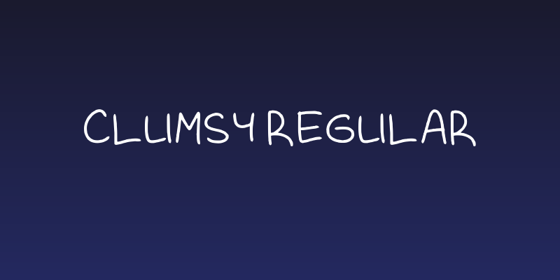 Clumsy Regular Social Header