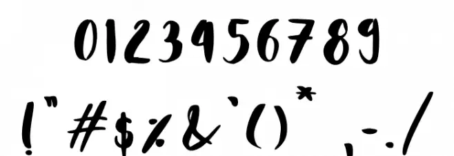 Clumsy White Caratteri ALTRI CARATTERI