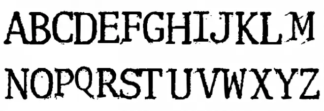 Clunk Font Litere mari