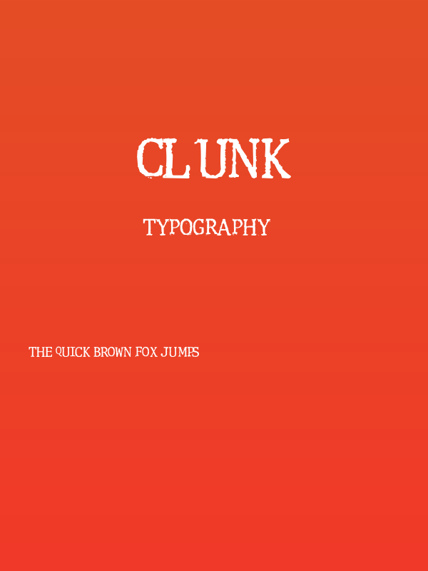 Clunk Poster