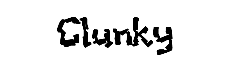 Clunky  Fuentes Gratis Descargar