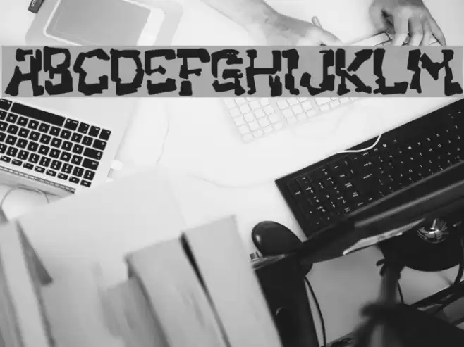 Clunky Font examples