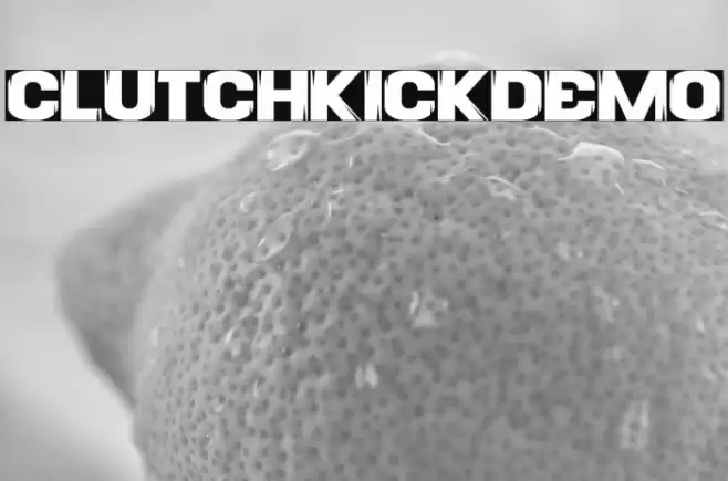 ClutchKickDemo Font examples