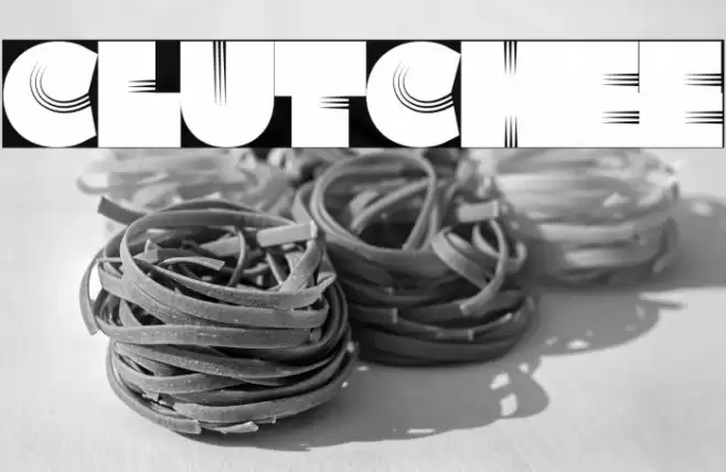 Clutchee Font examples