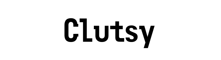 Clutsy Caratteri
