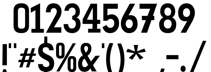 Clutsy Font OTHER CHARS