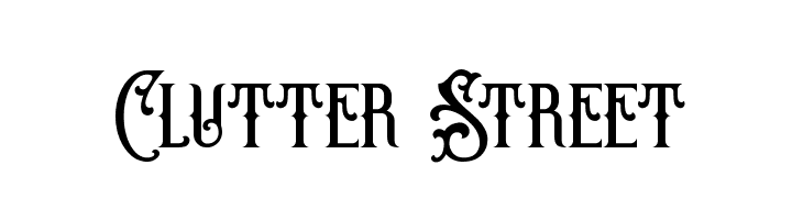 Clutter Street  नि: शुल्क फ़ॉन्ट्स डाउनलोड