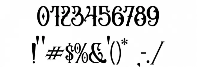 Clutter Street Font OTHER CHARS