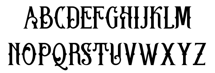 Clutter Street Font LOWERCASE