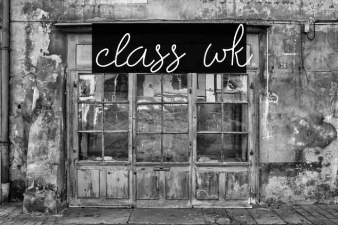 class wk Font examples