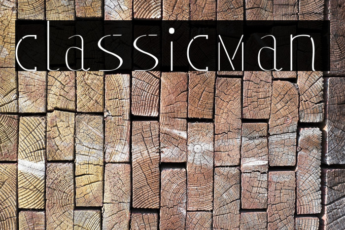 classicman Font examples
