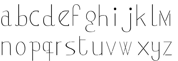 classicman Font LOWERCASE