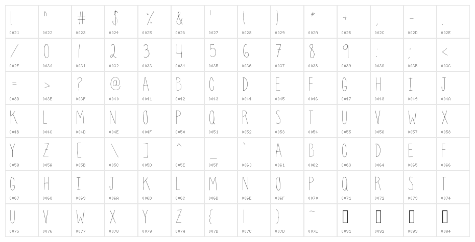 clean up your mess Character Map