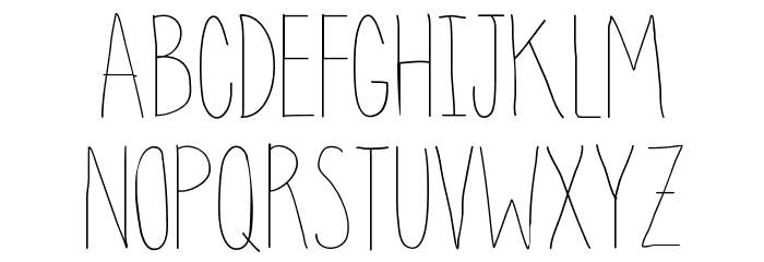 clean up your mess Font LOWERCASE