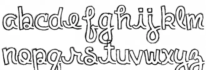 clementine sketch フォント 大文字