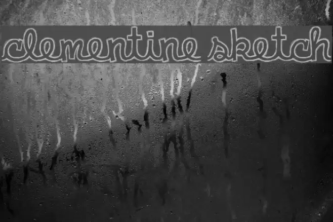 clementine sketch Font examples