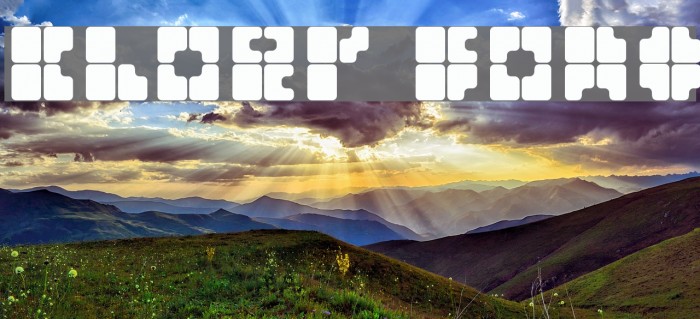 cloer Font examples