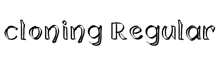 cloning Regular Schriftart