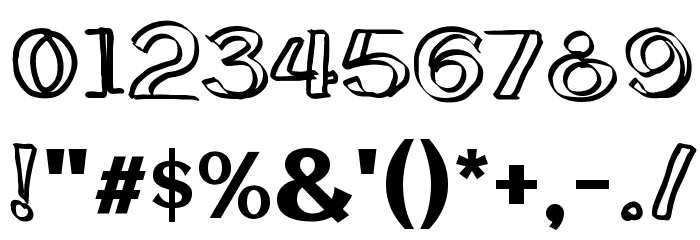 cloning Regular Font OTHER CHARS