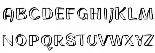cloning Regular Шрифта ВЕРХНИЙ