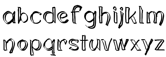 cloning Regular Font LOWERCASE