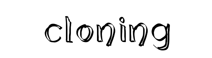cloning Schriftart