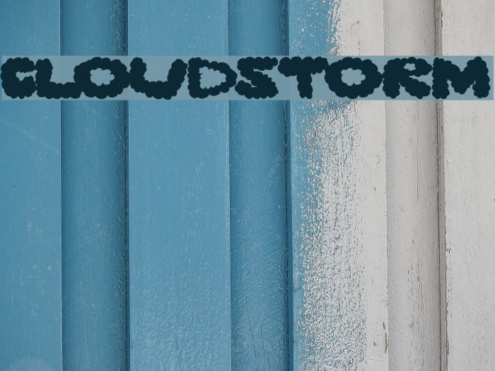 cloudstorm Font examples