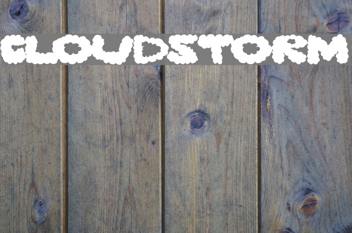 cloudstorm Font examples