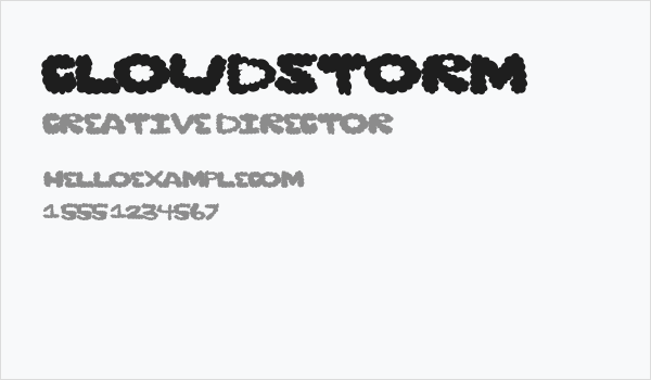 cloudstorm Business Card