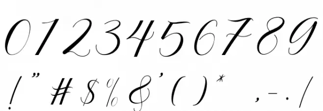 clover Font OTHER CHARS