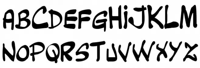 clovis cheury Schriftart Groß