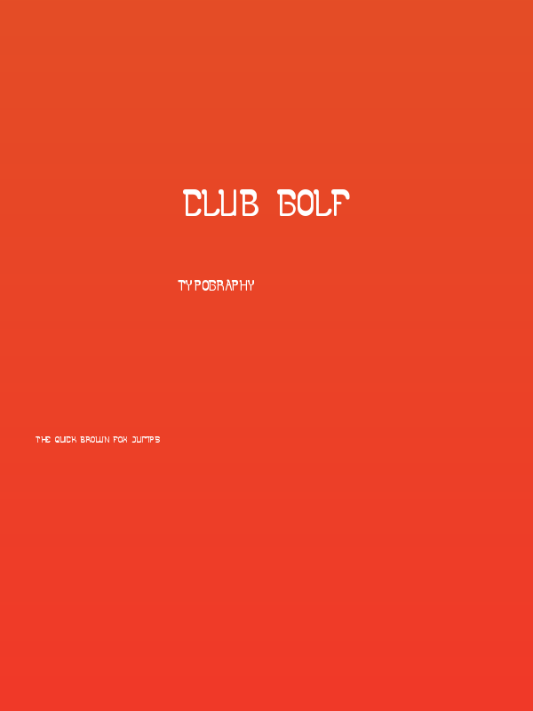 club golf Poster