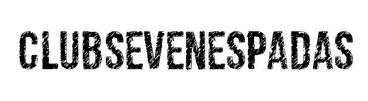 club seven espadas  Frei Schriftart Herunterladen