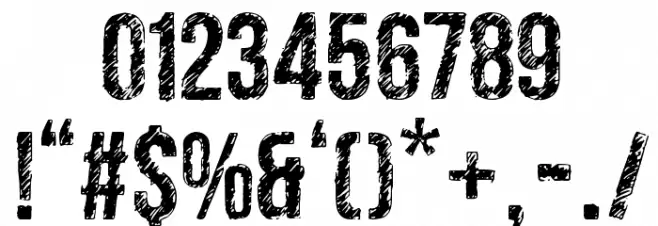 club seven espadas Font OTHER CHARS