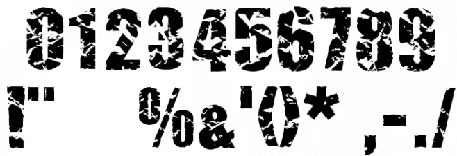 CMCorruged Font OTHER CHARS