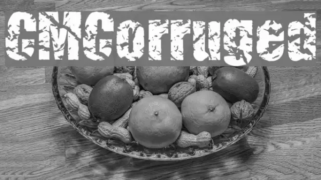 CMCorruged Font examples