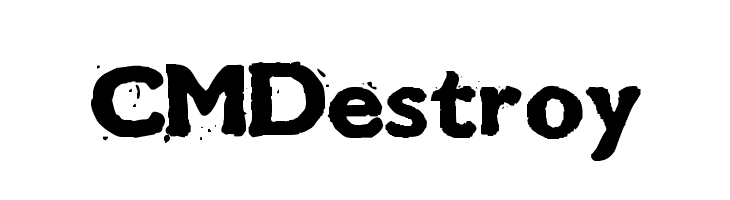 CMDestroy Шрифта