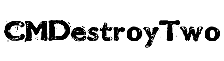CMDestroyTwo  Скачать бесплатные шрифты