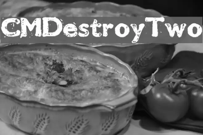 CMDestroyTwo Font examples